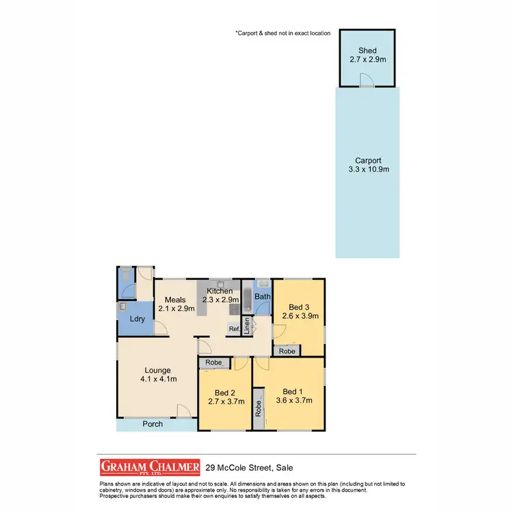 Floorplan of Homely house listing, 29 McCole Street, Sale VIC 3850