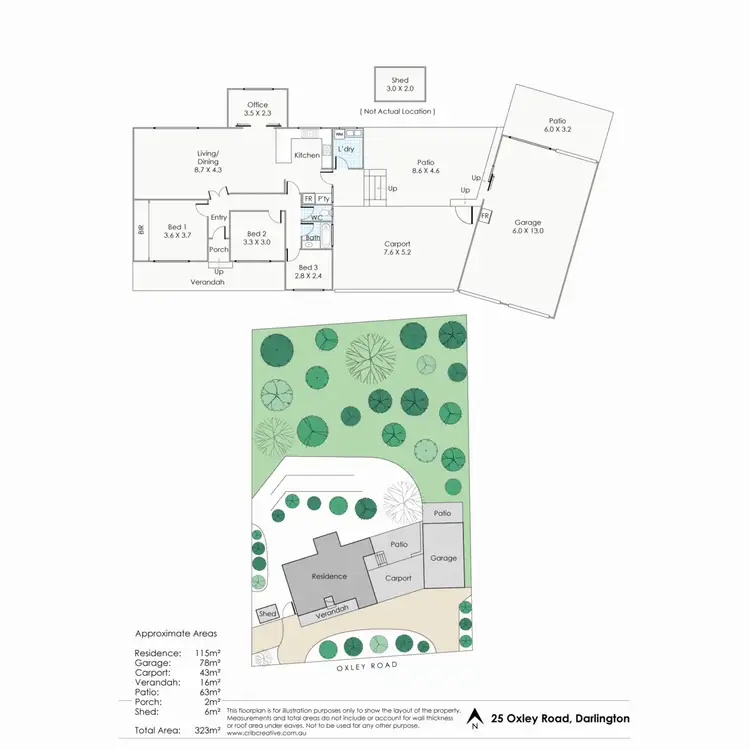 Floorplan of Homely house listing, 25 Oxley Road, Darlington WA 6070
