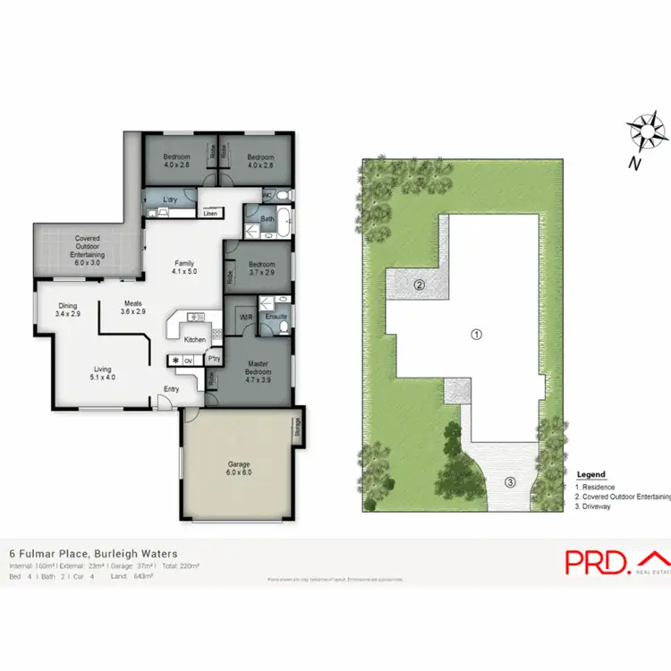 Floorplan of Homely house listing, 6 Fulmar Place, Burleigh Waters QLD 4220
