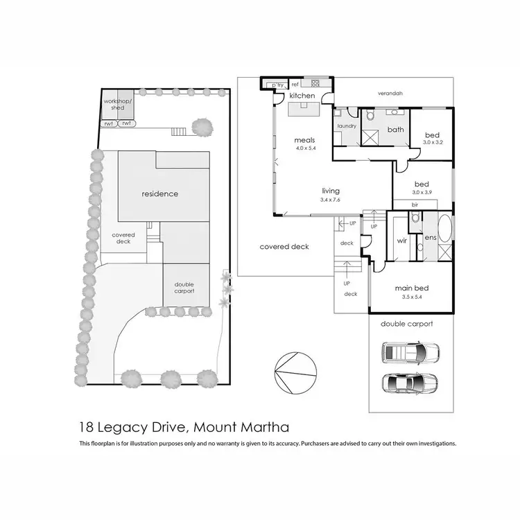 Floorplan of Homely house listing, 18 Legacy Drive, Mount Martha VIC 3934