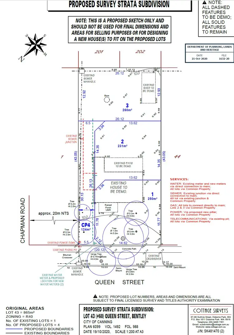 Floorplan of Homely land listing, 60 Queen Street, Bentley WA 6102