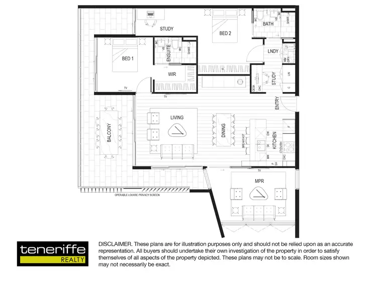 Floorplan of Homely apartment listing, 70 Longland Street, Newstead QLD 4006