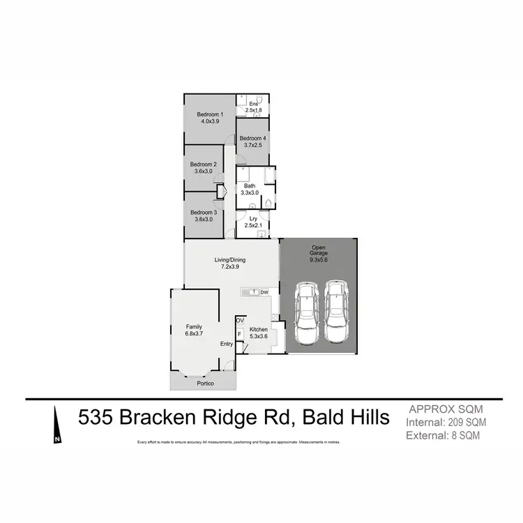 Floorplan of Homely house listing, 535 Bracken Ridge Road, Bald Hills QLD 4036