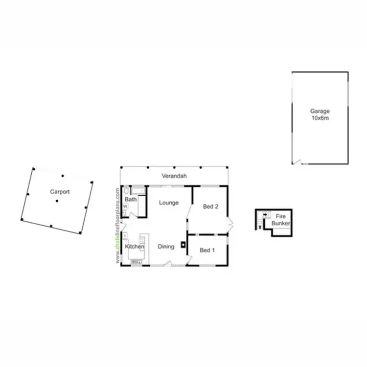 Floorplan of Homely house listing, 3411 Mansfield-Woods Point Road, Jamieson VIC 3723
