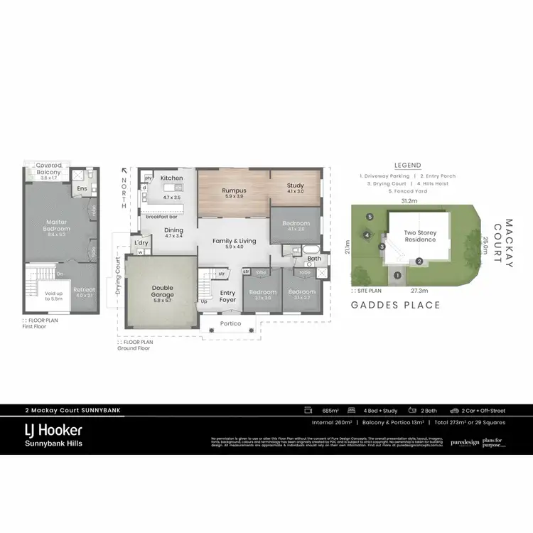 Floorplan of Homely house listing, 2 Mackay Court, Sunnybank QLD 4109