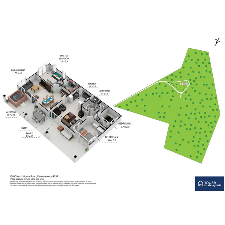 Floorplan of Homely rural property listing, 138 Church House Road, Perseverance QLD 4352