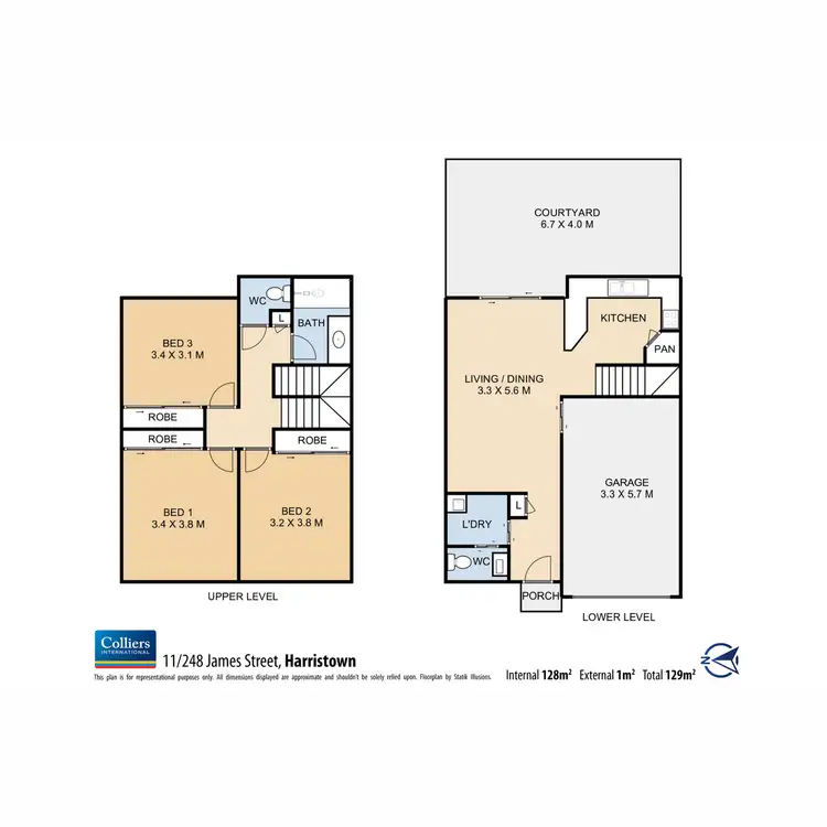 Floorplan of Homely townhouse listing, 11/248 James Street, Harristown QLD 4350