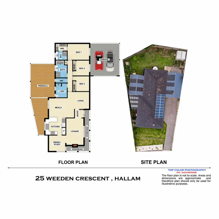 Floorplan of Homely house listing, 25 Weeden Crescent, Hallam VIC 3803