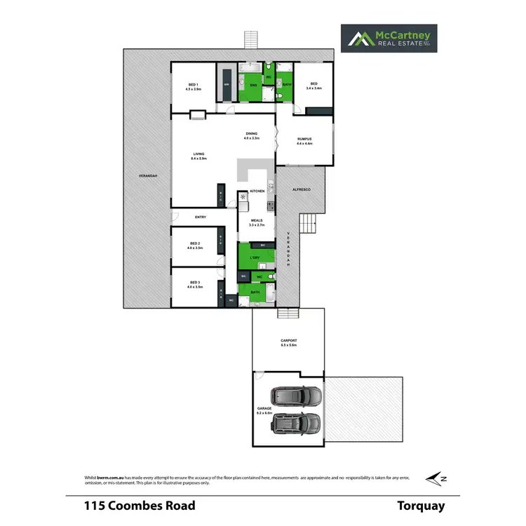 Floorplan of Homely house listing, 115 Coombes Road, Torquay VIC 3228