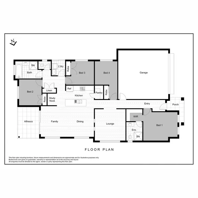 Floorplan of Homely house listing, 5 Parkview Drive, Gunnedah NSW 2380