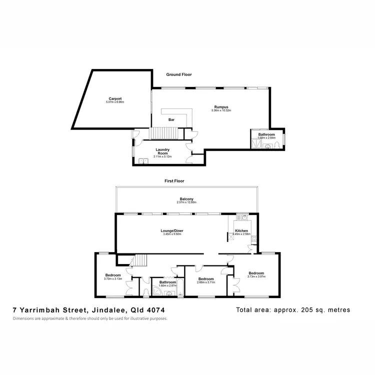 Floorplan of Homely house listing, 7 Yarrimbah Street, Jindalee QLD 4074