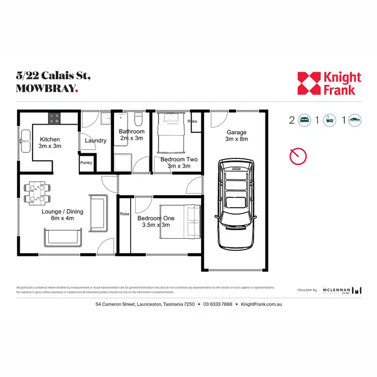 Floorplan of Homely house listing, 5/22 Calais Street, Mowbray TAS 7248