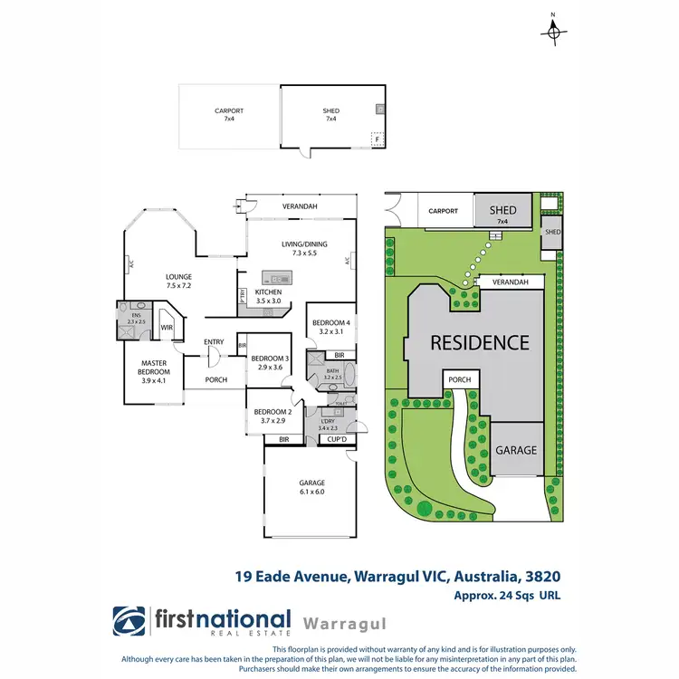Floorplan of Homely house listing, 19 Eade Avenue, Warragul VIC 3820