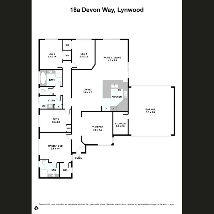 Floorplan of Homely house listing, 18a Devon Way, Lynwood WA 6147