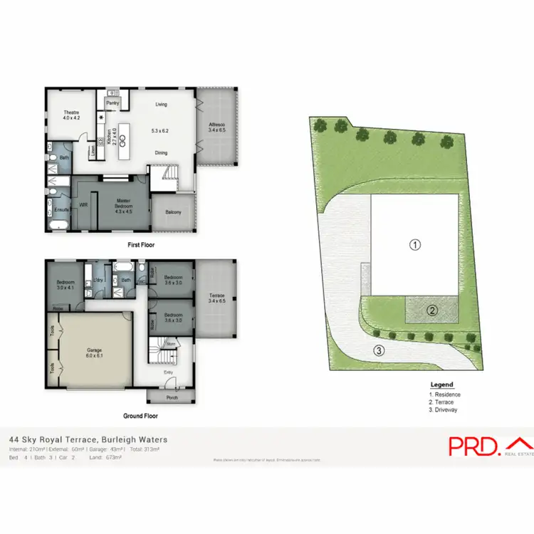 Floorplan of Homely house listing, 44 Sky Royal Terrace, Burleigh Heads QLD 4220