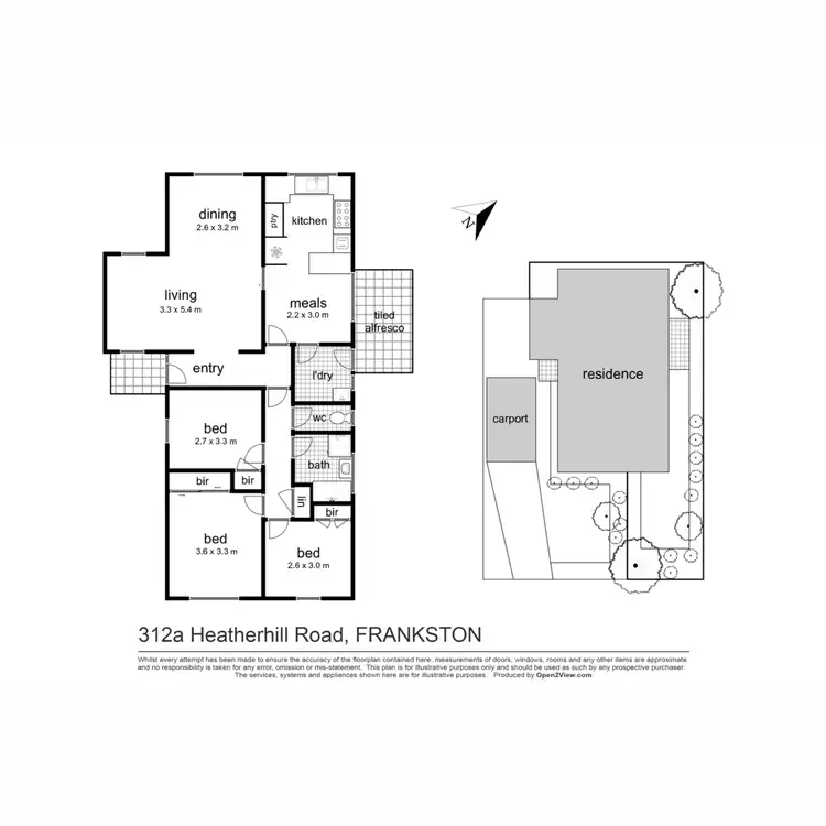 Floorplan of Homely unit listing, 312A Heatherhill Road, Frankston VIC 3199