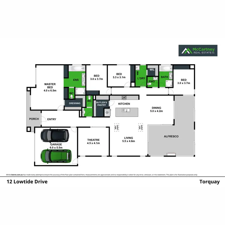 Floorplan of Homely house listing, 12 Lowtide Drive, Torquay VIC 3228