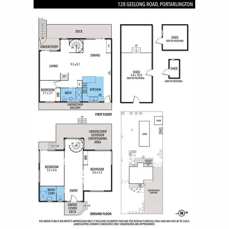 Floorplan of Homely house listing, 128 Geelong Road, Portarlington VIC 3223