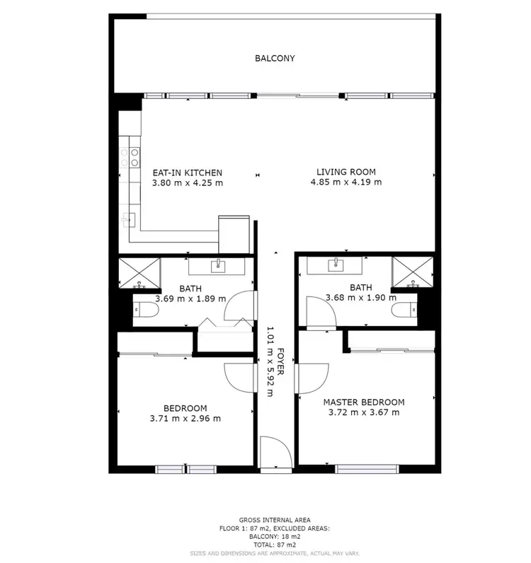 Floorplan of Homely unit listing, 8/979 Albany Highway, East Victoria Park WA 6101