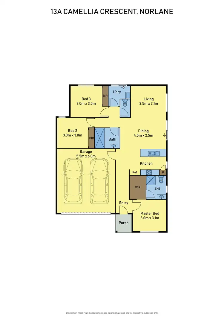 Floorplan of Homely house listing, 13a Camellia Crescent, Norlane VIC 3214