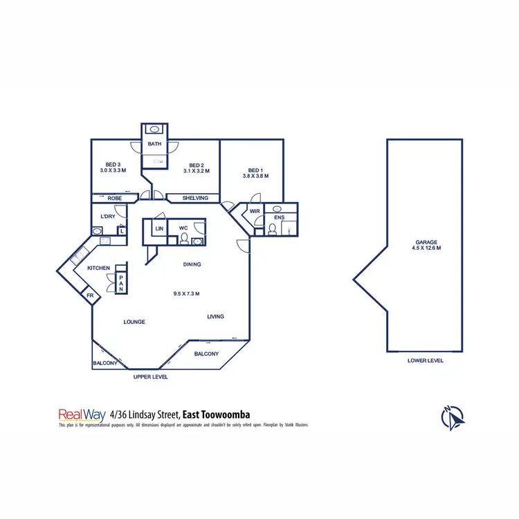 Floorplan of Homely unit listing, 4/36 Lindsay Street, East Toowoomba QLD 4350