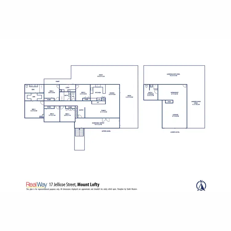 Floorplan of Homely house listing, 17 Jellicoe Street, Mount Lofty QLD 4350