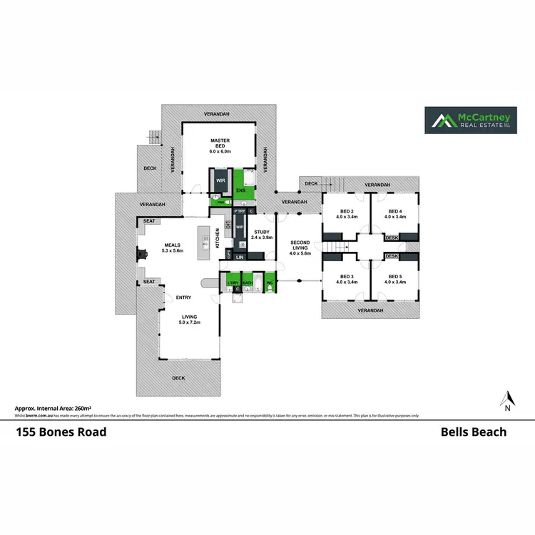Floorplan of Homely house listing, 155 Bones Road, Bells Beach VIC 3228