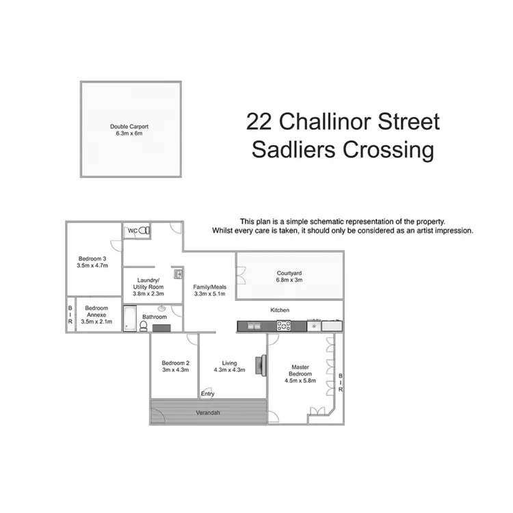 Floorplan of Homely house listing, 22 Challinor Street, Sadliers Crossing QLD 4305