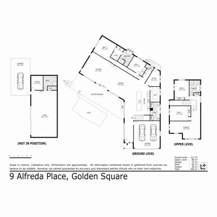 Floorplan of Homely house listing, 9 Alfreda Place, Golden Square VIC 3555
