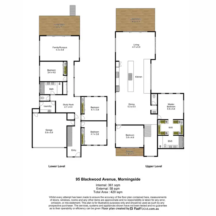 Floorplan of Homely house listing, 95 Blackwood Avenue, Morningside QLD 4170