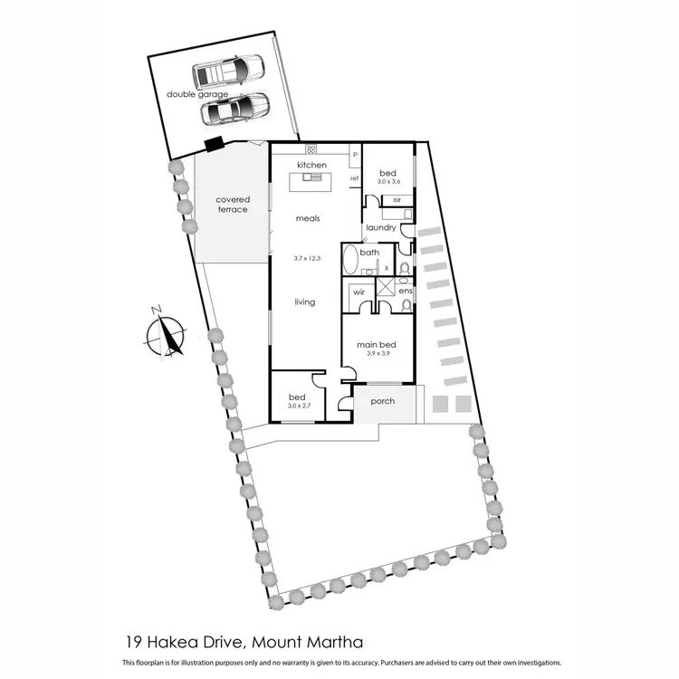 Floorplan of Homely house listing, 19 Hakea Drive, Mount Martha VIC 3934