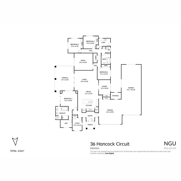Floorplan of Homely house listing, 36 Hancock Circuit, Kleinton QLD 4352