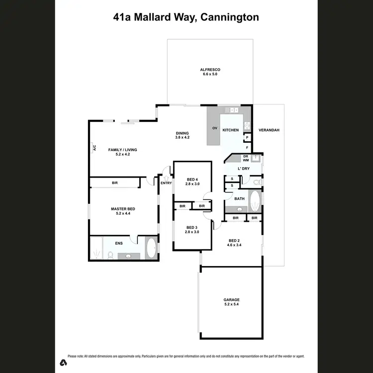 Floorplan of Homely house listing, 41a Mallard Way, Cannington WA 6107