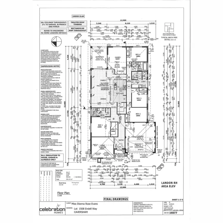Floorplan of Homely house listing, 7 Endell Way, Caversham WA 6055