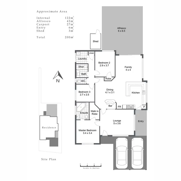 Floorplan of Homely house listing, 1/13 Grey Street, Fremantle WA 6160