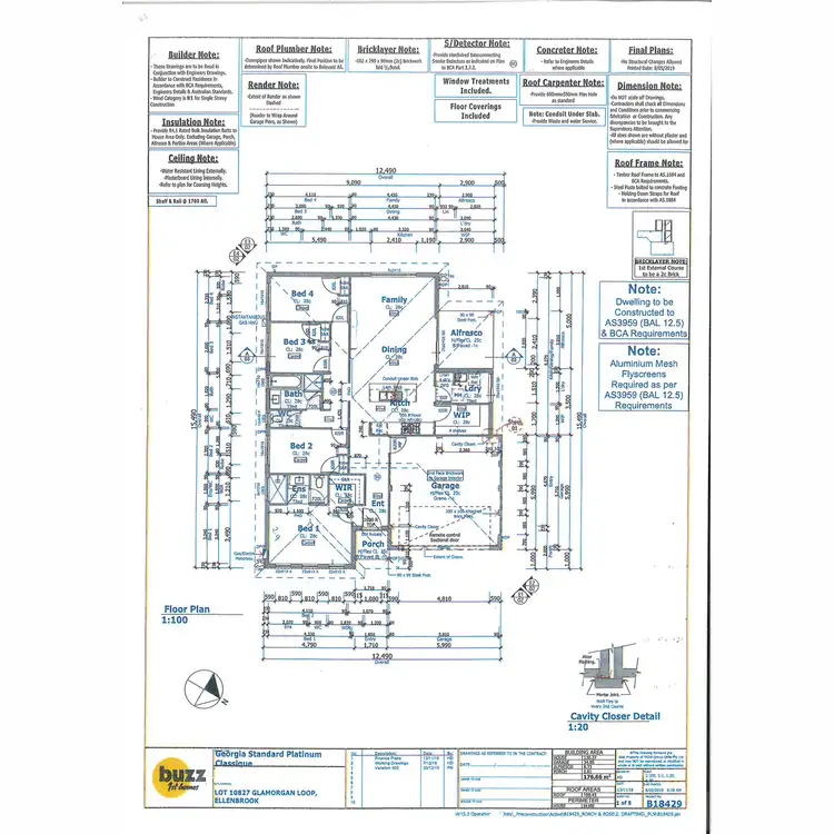 Floorplan of Homely house listing, 8 Glamorgan Loop, Ellenbrook WA 6069