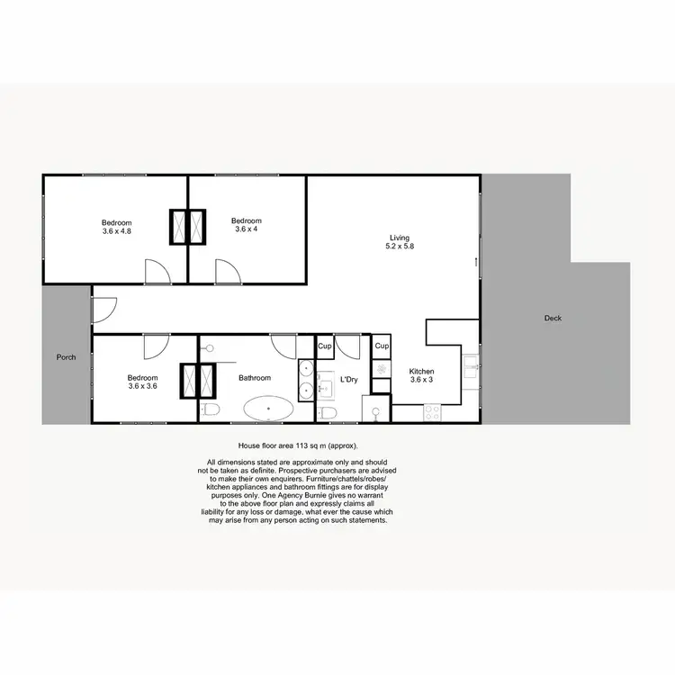 Floorplan of Homely house listing, 45 Dodgin Street, Wynyard TAS 7325
