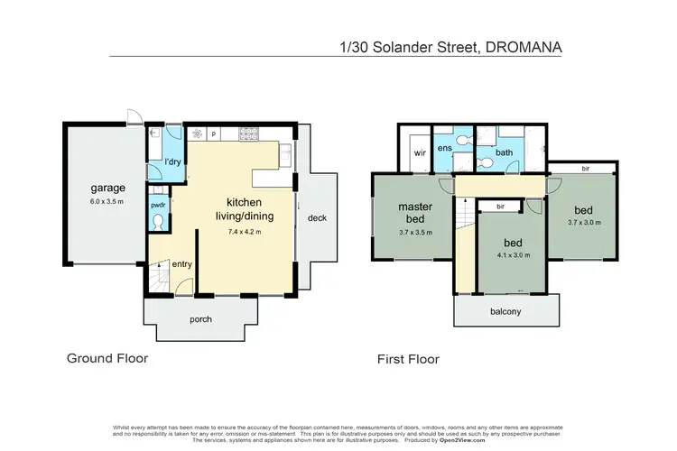 Floorplan of Homely townhouse listing, 1/30 Solander Street, Dromana VIC 3936