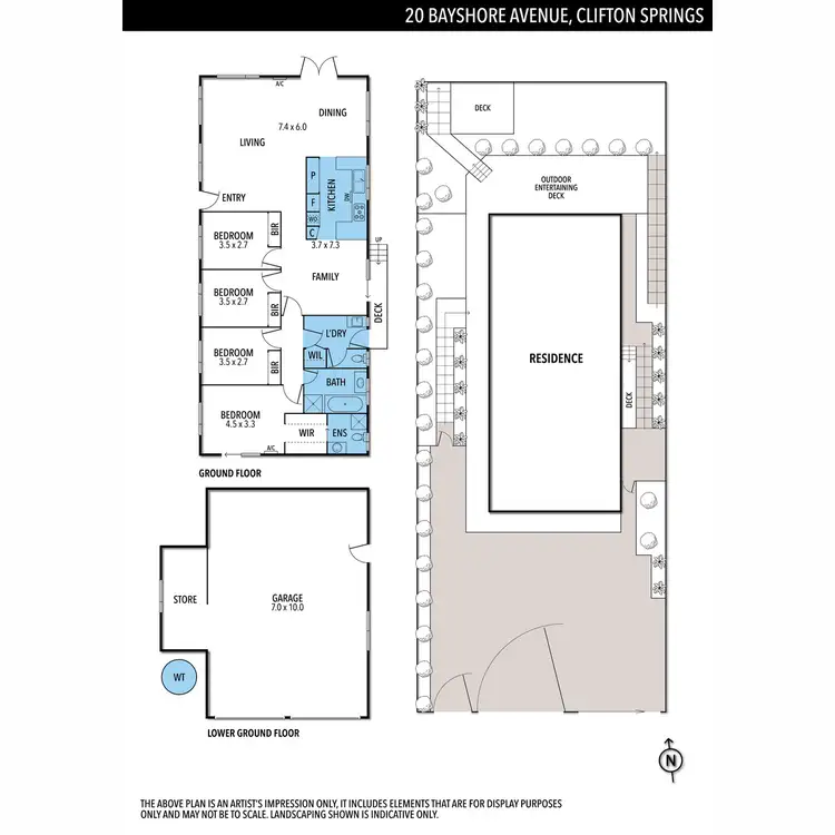 Floorplan of Homely house listing, 20 Bay Shore Avenue, Clifton Springs VIC 3222