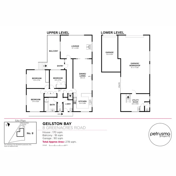 Floorplan of Homely house listing, 8 Greenacres Road, Geilston Bay TAS 7015