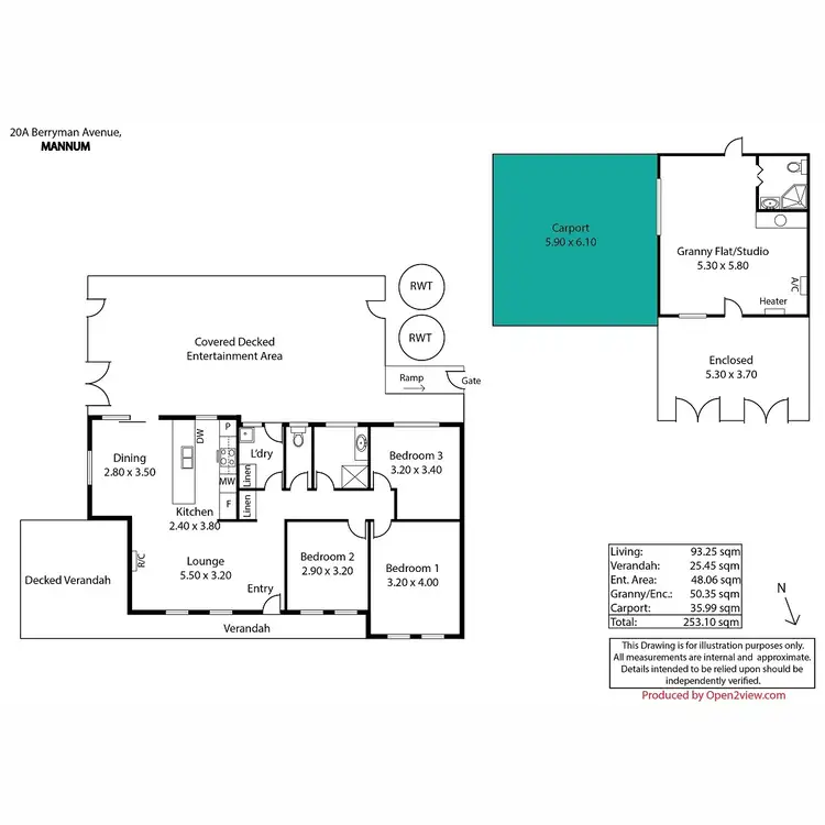 Floorplan of Homely house listing, 20A Berryman Avenue, Mannum SA 5238