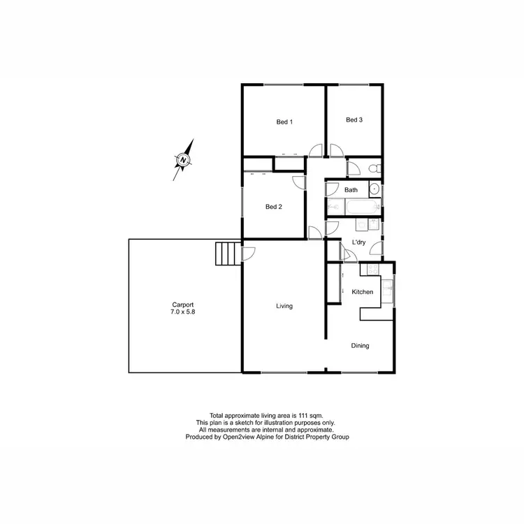 Floorplan of Homely house listing, 33 Siege Street, Glenrowan VIC 3675