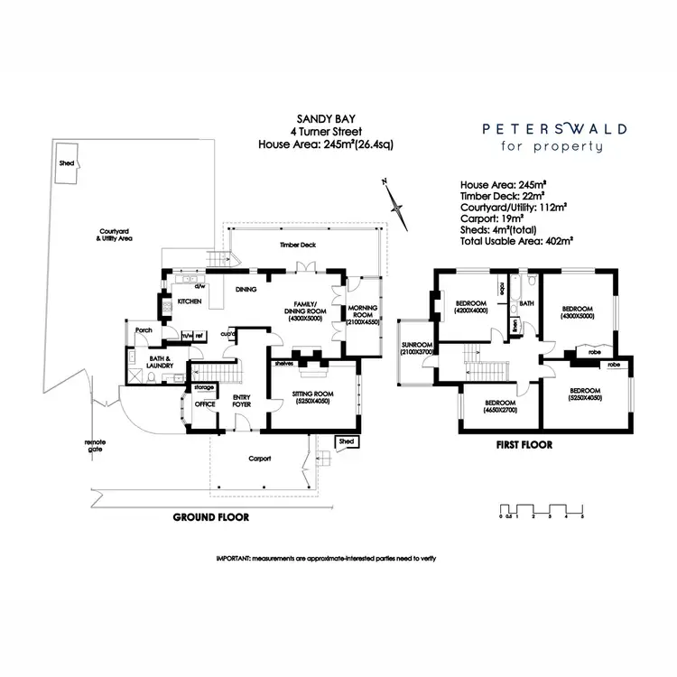 Floorplan of Homely house listing, 4 Turner Street, Sandy Bay TAS 7005