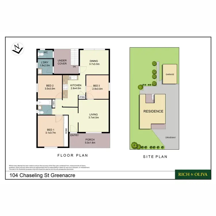 Floorplan of Homely house listing, 104 Chaseling Street, Greenacre NSW 2190