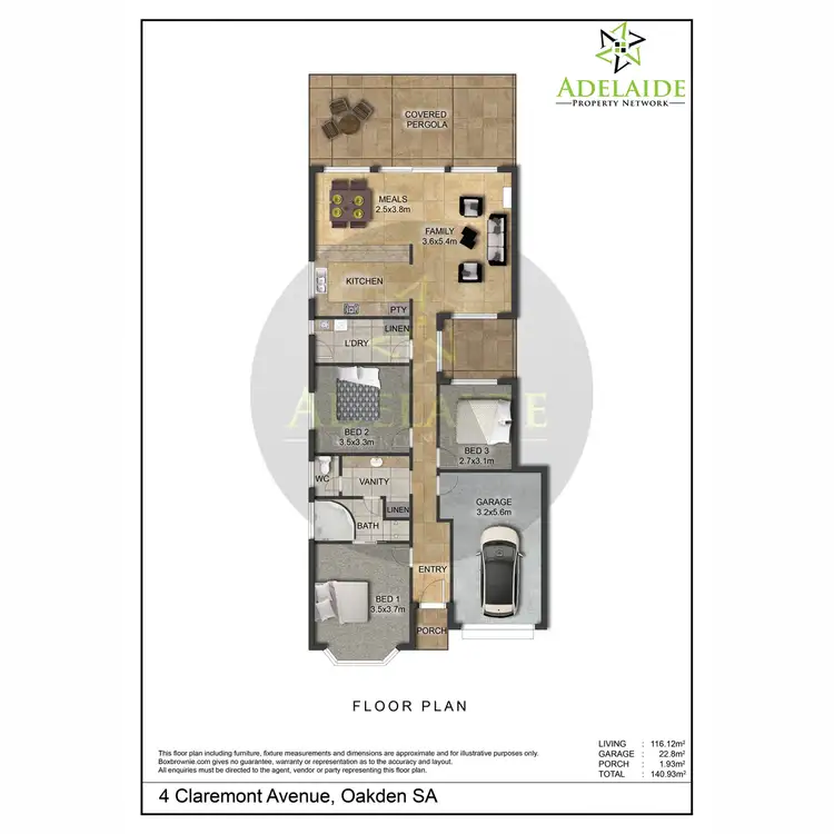 Floorplan of Homely house listing, 4 Claremont Avenue, Oakden SA 5086