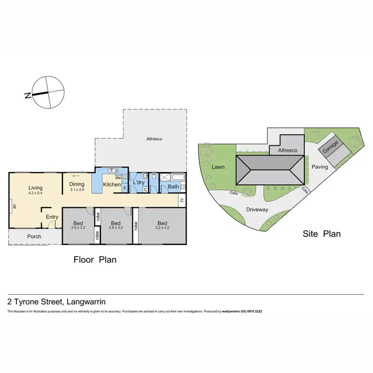 Floorplan of Homely house listing, 2 Tyrone Street, Langwarrin VIC 3910