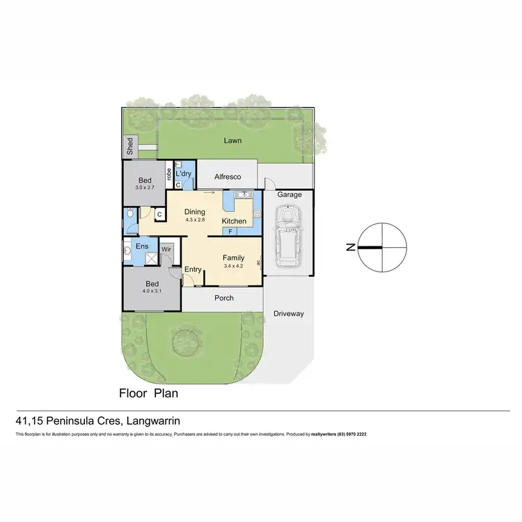 Floorplan of Homely unit listing, 41/15 Peninsula Crescent, Langwarrin VIC 3910