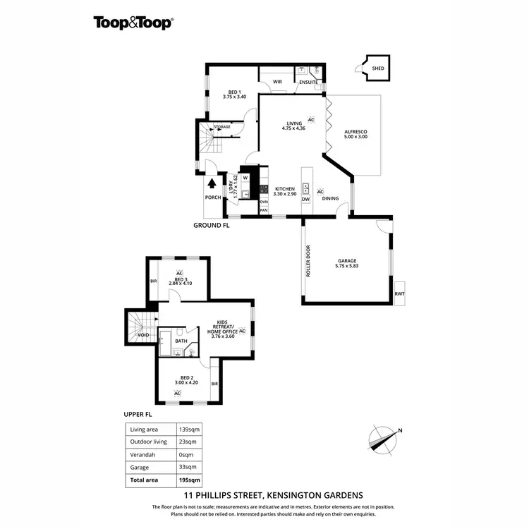 Floorplan of Homely house listing, 11 Phillips Street, Kensington SA 5068