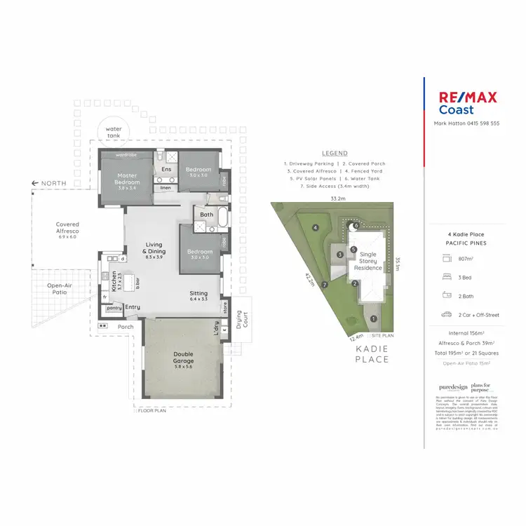 Floorplan of Homely house listing, 4 Kadie Place, Pacific Pines QLD 4211