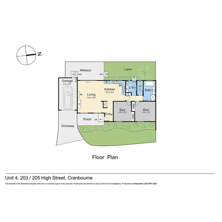 Floorplan of Homely unit listing, 4/203-205 High Street, Cranbourne VIC 3977